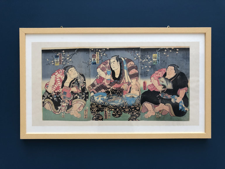 5浮世绘（相扑力士绘）见立三国志　境川、猪王山、云龙    （复制品）1.jpg