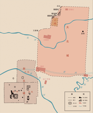 邯郸故城布局图