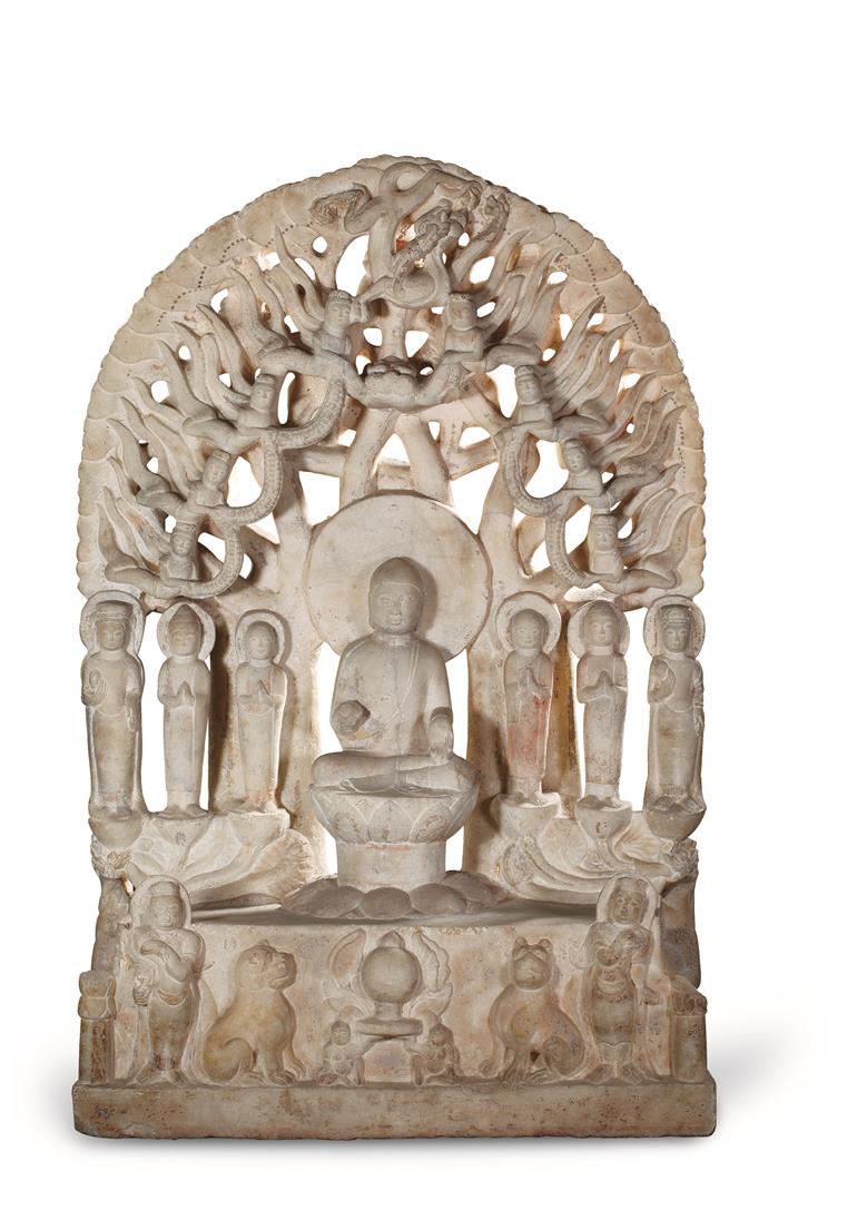 《曲阳石雕》49—北齐佛教造像：释迦牟尼说法像-1 前视.jpg